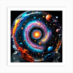 Galaxy Painting Poster