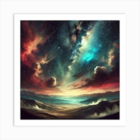 Galaxy Sky 1 Art Print