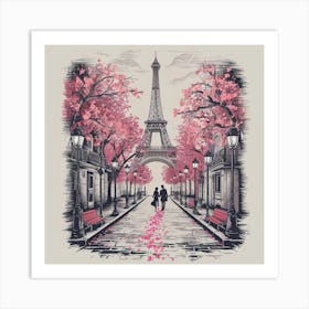 Paris Eiffel Tower Art Print