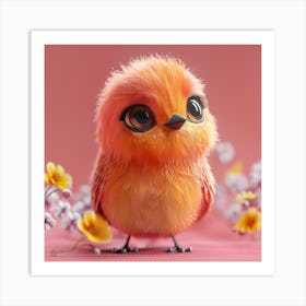 Cute Little Bird 38 Art Print