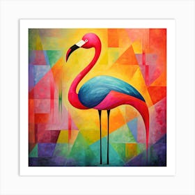 Flamingo By Sandra Art Print