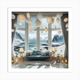 Living Room Norwegian style Art Print