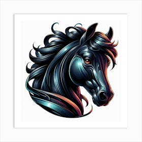 Creative Horse Beauty Illustration Nr 113 Art Print