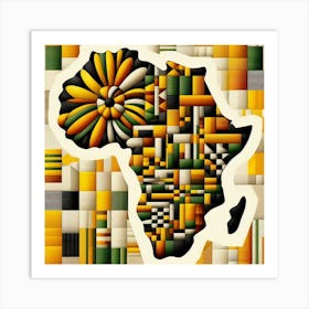 Africa’s Boundaries Art Print