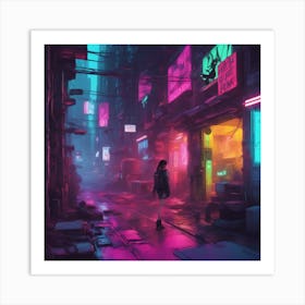 Neon City Art Print