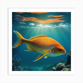 Beautiful Goldfish Art Print