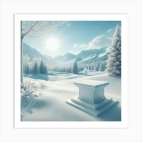 Winter Landscape Art Print