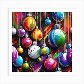 Christmas Ornaments 59 Art Print