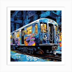 Graffiti Train Art Print