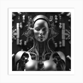 Cyborg Woman 94 Art Print