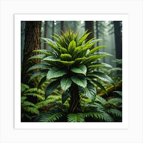 Fern In The Forest Art Print