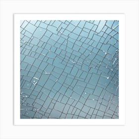 Broken Glass Background 14 Art Print