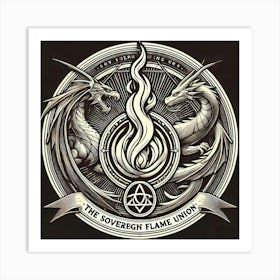 Sovereign Flame Union Emblem Art Print