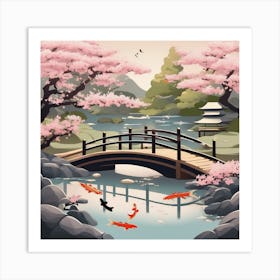 Japanese Bridge Art Print