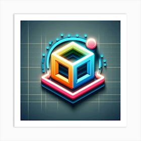 Cube Logo 1 Art Print