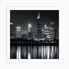 Chicago Skyline 5 Art Print