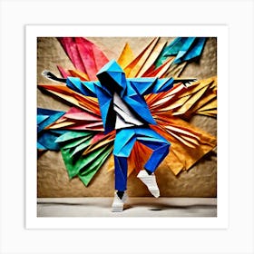 Origami Dancer 123 Art Print