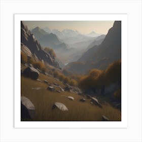 Mountain Landscape 16 Art Print