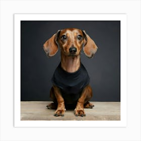 Dachshund Portrait Art Print