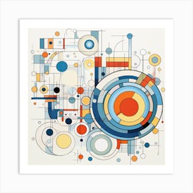 Abstract Circles 23 Art Print