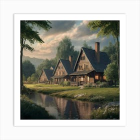 House By The Water Art Print