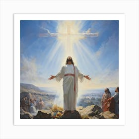 A Depiction Of A Sunday Morning Where The Essence Of The Resurrection After Jesus Christs Crucifixi (5) Art Print