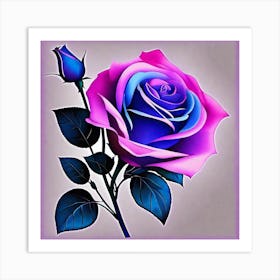 Rose Painting Art Print