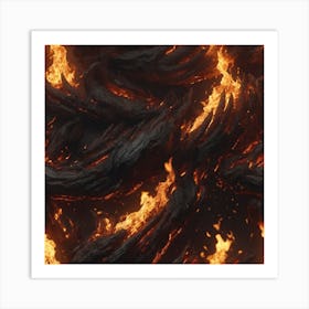 Fire background 4 Art Print