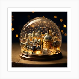 Snow Globe Art Print