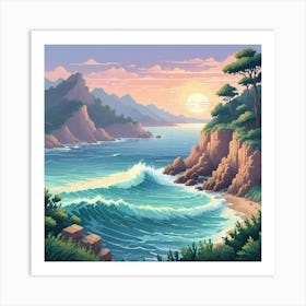 Landscape Painting 23 Art Print