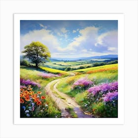 Road In The Countryside Art Print