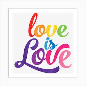 Love Is Love Mens Lgbtq Pride Gay Bi Lesbian Rights 1 Art Print