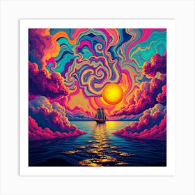 Psychedelic Painting 13 Art Print