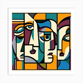 Faces Of The People Art Print