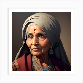 Indian Woman 3 Art Print