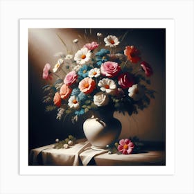 Flowers In A Vase 8 Art Print