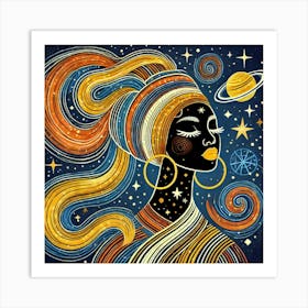 Stellithra Celestial Portrait Art Print