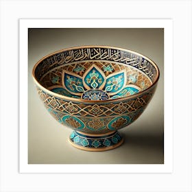 Beautiful Islamic Bowl Art Print