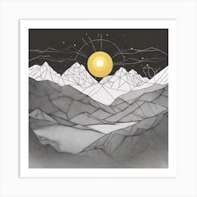 Mountains In The Sky Art Print