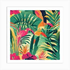 Tropical Background Art Print