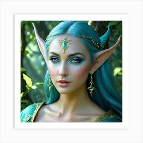 Elven Beauty 8 Art Print