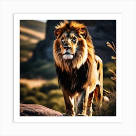 Lion art 21 Art Print