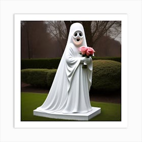 Ghost Statue Art Print