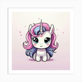 Cute Unicorn 98 Art Print