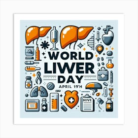 World Liver Day 3 Art Print