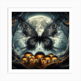 Butterfly In The Forest 18 Art Print