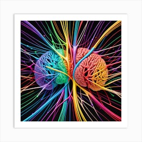 Colorful Brains 1 Art Print