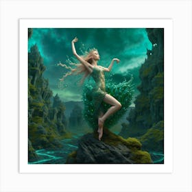 dance, magic nymph Art Print