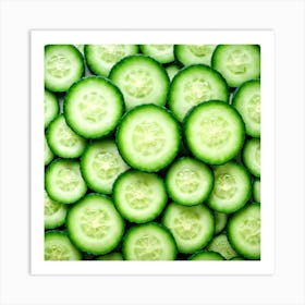 Cucumber Slices 1 Art Print