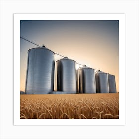 Grain Silos Art Print